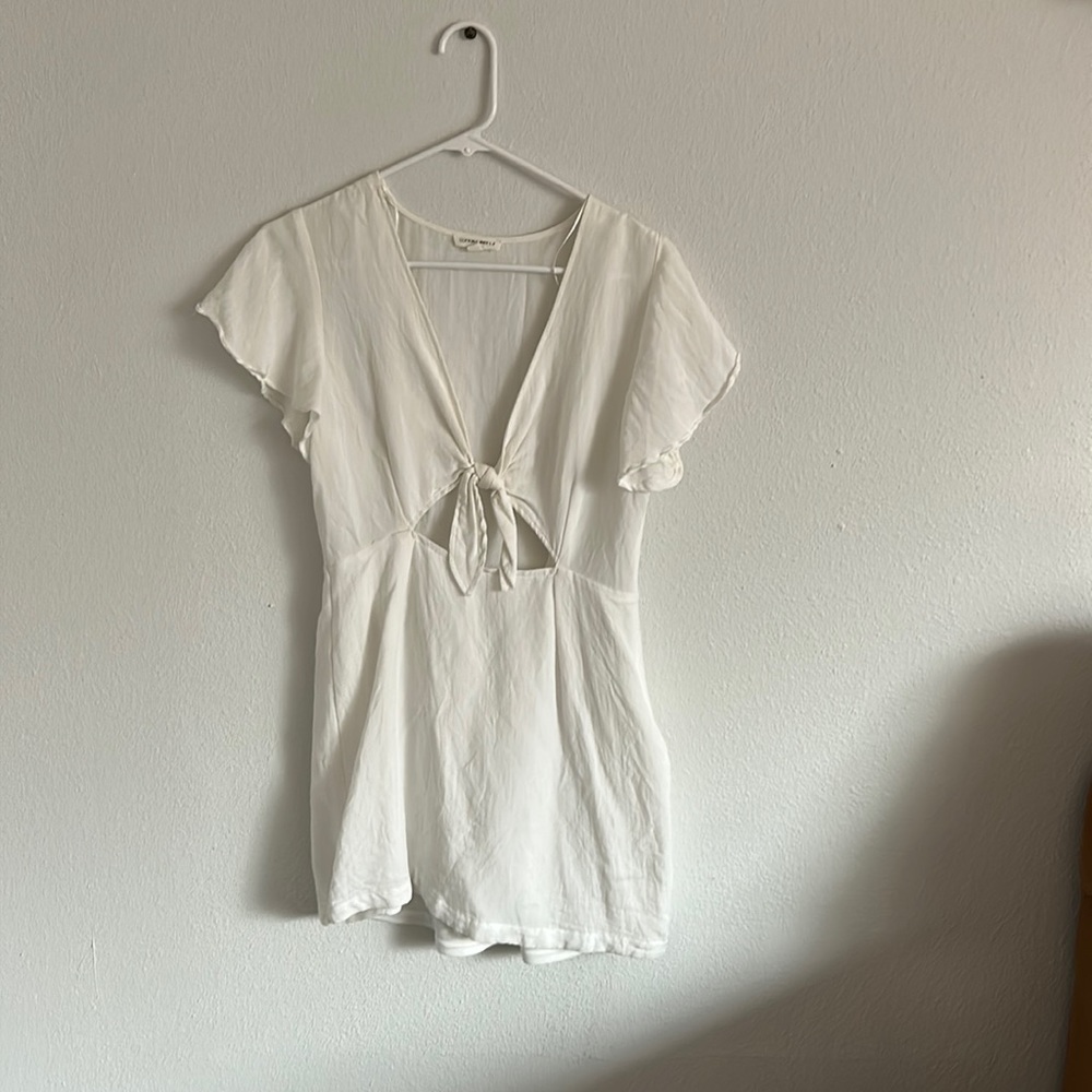 Cotton Candy LA white mini dress size medium